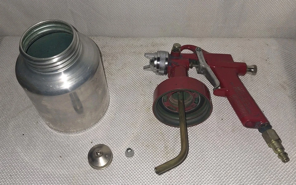 Pistola de aire comprimido SprayIt de colección Thomas Industries spray de pintura de aluminio EE. UU. con accesorio Foto 3 de 3