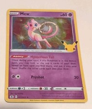 Mew 011/025 Celebrations Holo Pokemon NM 25 anniversary ** see pic*** on eBay