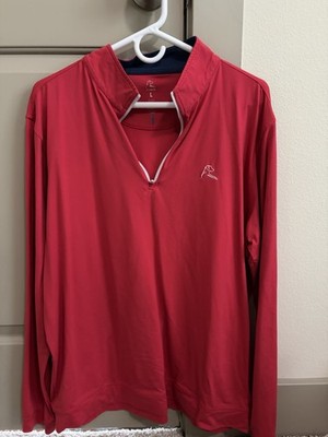 Large Red Rhoback Quarter Zip Pullover
