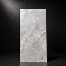 Peel Stick Backsplash Tiles 12"x24" Pearl Onyx Marble Self Adhesive Wall Tiles