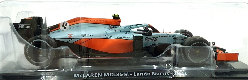 Altaya 1/24 Scale MW2ALA0076 - 2021 McLaren MCL35M #4 - Lando Norris — 第 3/4 张图片