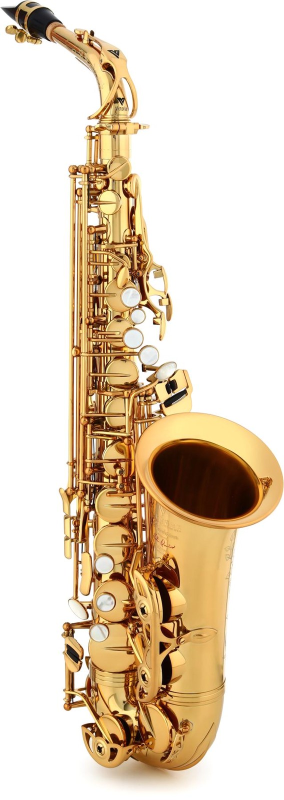 Профессиональный альт-саксофон серии Victory Musical Instruments Revelation - Золотой
