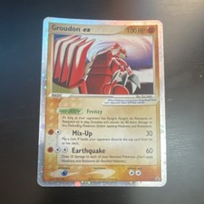 Pokémon Groudon ex 100 HP EX Crystal Guardians Holo Nintendo 92/100 2006