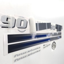 Replacement Decal Set Compatible with Yamaha 90 hp 2013 Outboard Stickers