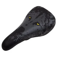 Odyssey Aitken Night Wolf Gray BMX Saddle with CrMo Rails & Reflective Design