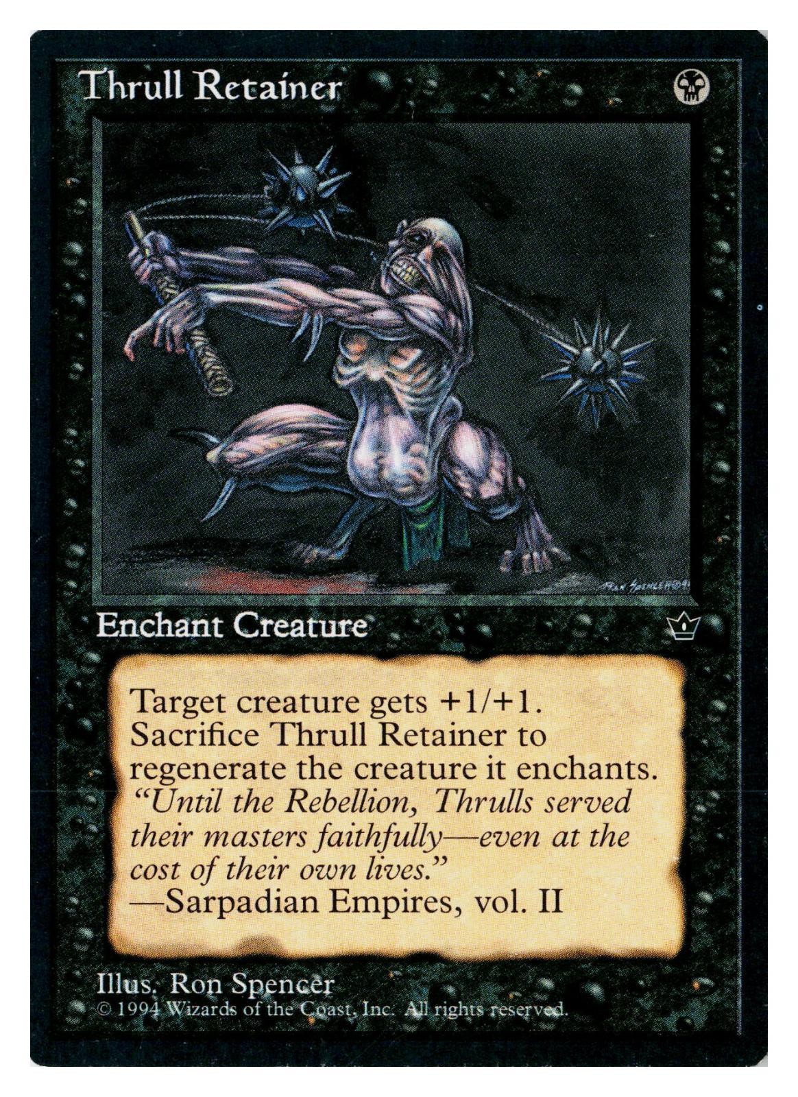 Thrull Retainer Uncommon Fallen Empires Magic: The Gathering Lightly Played