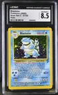 CGC 8.5 NM/MINT+ Blastoise 2/130 Base Set 2 Holo Pokemon Card
