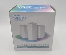 Linksys Velop Tri Band Intelligent Mesh WiFi System White 3 Pack AC4600 