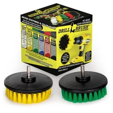 Drill Brush Drill Powered Scrub Brushes - Kitchen Stove, Sink - Bathroom Shower