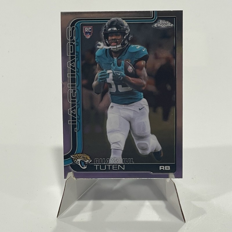 2025 Topps Chrome Football Bhayshul Tuten RC Jacksonville Jaguars #389
