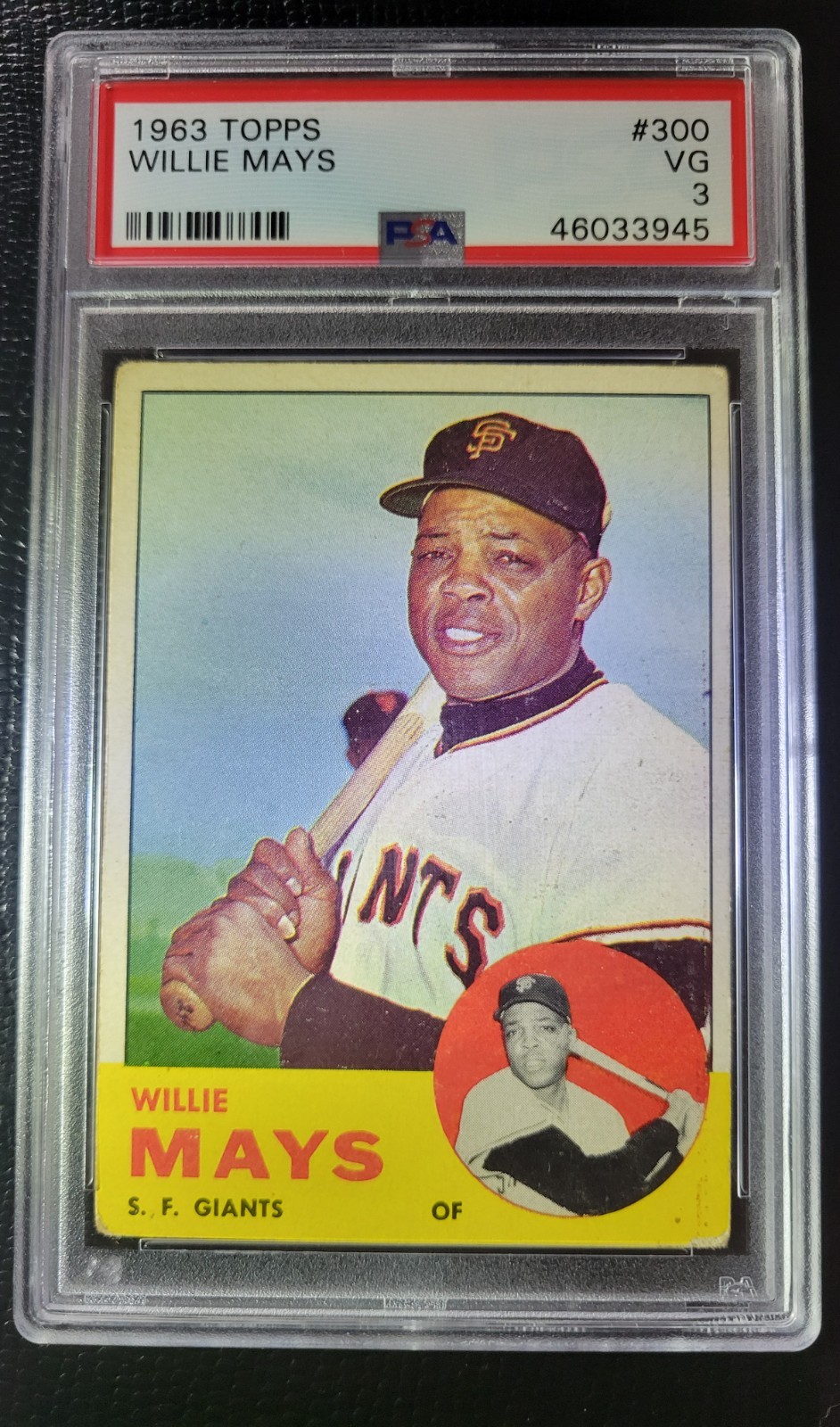 1963 TOPPS WILLIE MAYS   #300 PSA 3  HOF  GIANTS