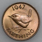 1947 George VI Farthing — photo from another recent sale