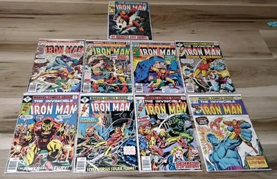 Marvel Comics Lot Of 9 Ironman Bronze & Silver Age Mixed Titles.