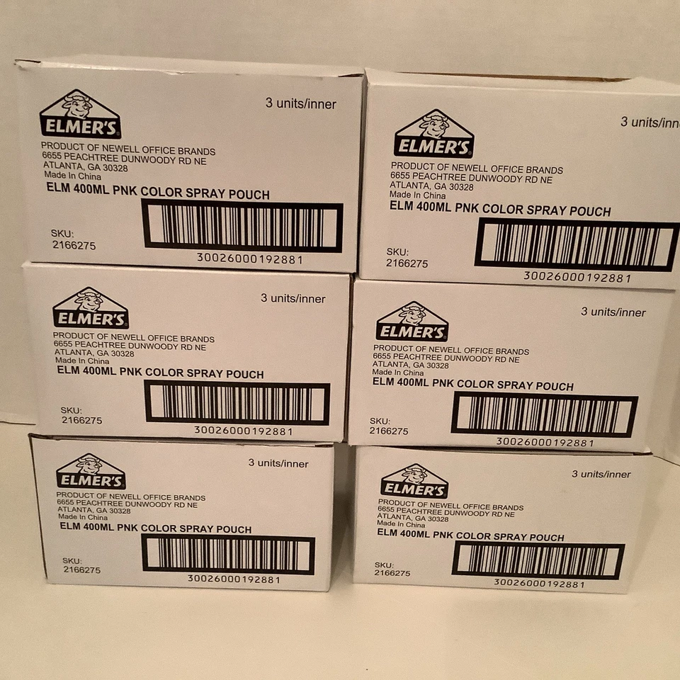 Bolsa de tiza líquida lavable para exteriores Elmer's Spray It 18 unidades rosa  Foto 2 de 4