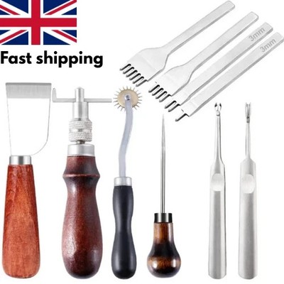 Leder Bastel Werkzeug Set Leder Hand Nähen Reparatur Set Nähen Stanzen Schnitzen
