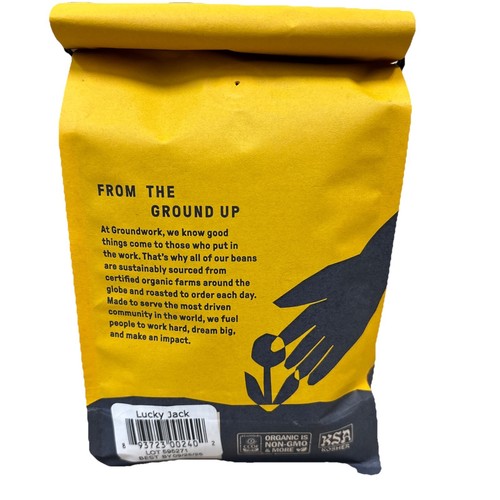 Groundwork Coffee Coffee Lucky Jack Organic 12 Oz (Pack Of 6) BB 9/25/2025 - Picture 2 of 5