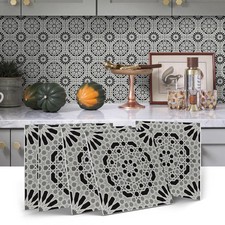 12Pcs Tile Stickers 5.9x5.9 Inch Tile Decals, Peel and Stick Backsplash Detac...