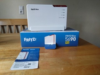 Fritz!Box 5690 Pro Auf Werkseinstellung zurückgesetzter Glasfaser DSL Router