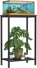 10 Gallon Fish Tank Stand 2-Tier Small Aquarium Stand Metal Reptile Breeder