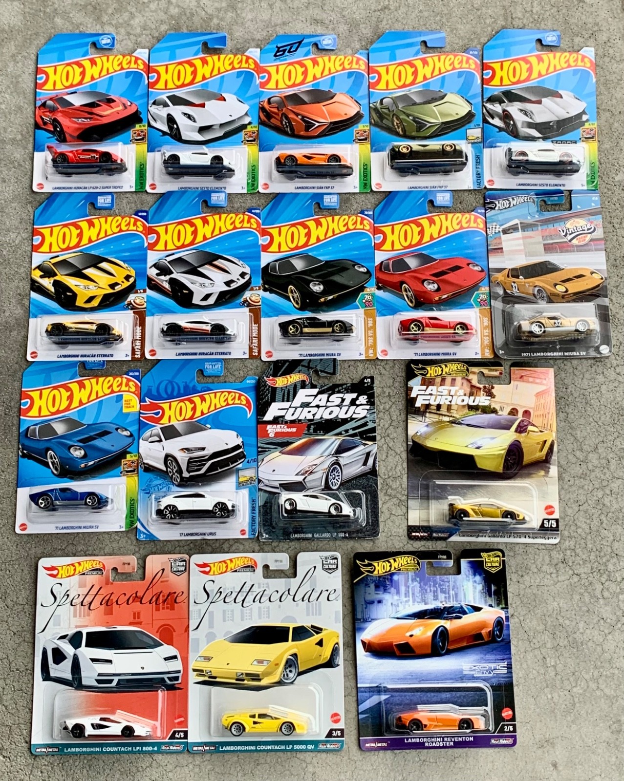 2026-20 Hot Wheels Italian Sports Cars: Lambo, Bugat, Pag, more - New Cars 12/28