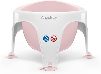Angelcare Baby Badewannensitz Soft Touch Unterstützung Rosa Wasserstandsanzeige Saugkraft