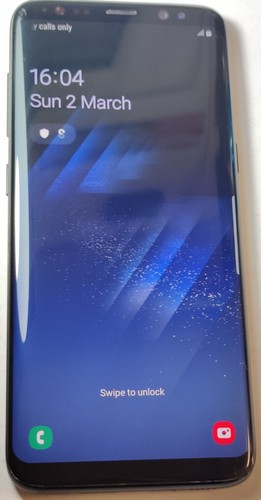 Samsung Galaxy S8 SM-G950F - 64GB - Black (Unlocked) #719F Working Well - Picture 1 of 7