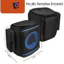 ForJBL Partybox Encore2 Speaker Mesh Nylon Side Pockets Cover Full-Coverage Case