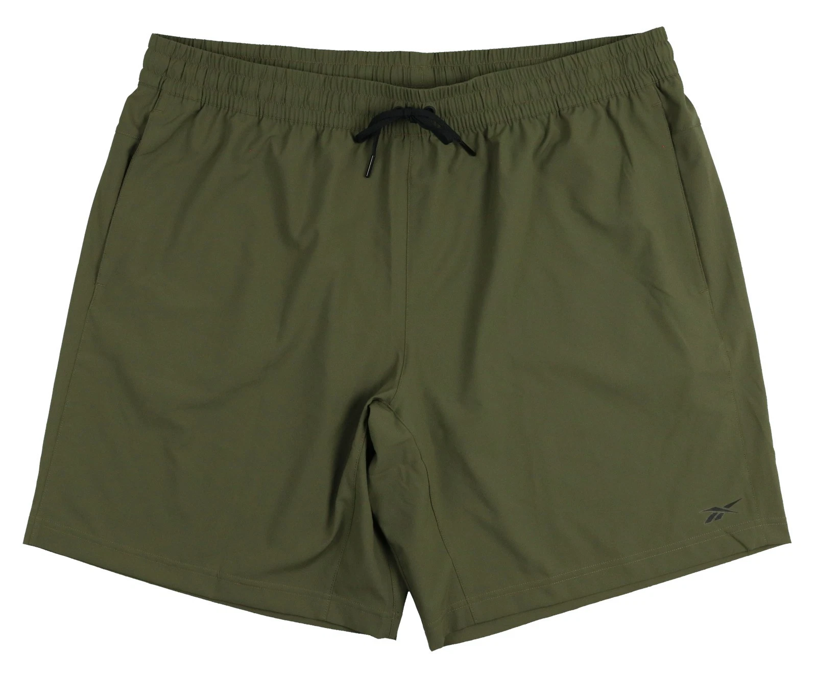 REEBOK Workout Ready 9" Woven Shorts sz 2XL XX-Large Green Black