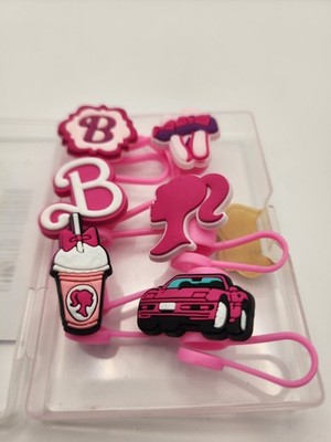 Barbie Straw Cover Caps Toppers 10mm Compatible Stanley Silicone Tips 6 Pc