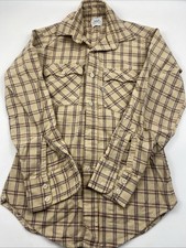 Vintage Levi's Strauss  Co USA 1980 Olympic Games Plaid Button Up Shirt Small
