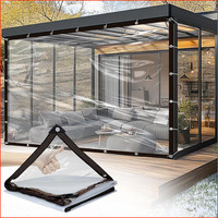 Abdeckplane Transparent 2,5X3M Wasserdicht Uv-BestäNdig Mit ÖSen FüR