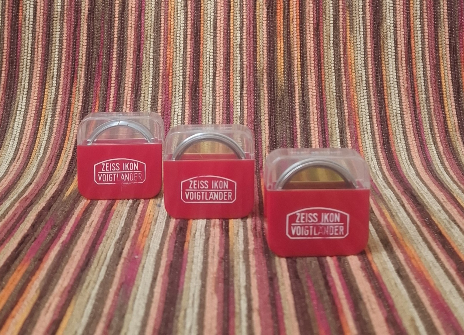 3 FILTERS VOIGTLÄNDER WEST G. 304 301 306 - 32mm - Vintage rare pour objectif photo