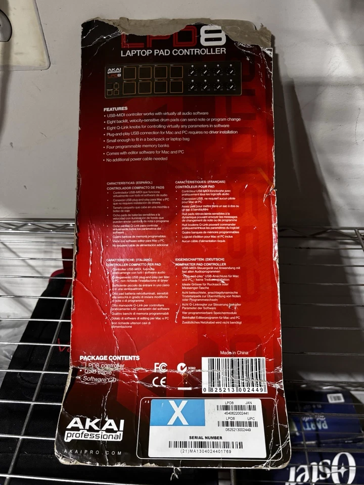 Akai Professional LPD8MK2 Laptop Midi Pad Add On Controller USB & CD - Image 3 of 3