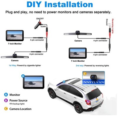 Enhanced Driving Experience with 7'' Backup Camera