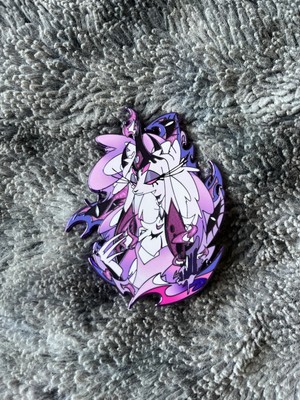 Helluva Boss Belphegor Limited Edition Pin von HunterFlowerPin - Purple Chrome