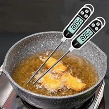 Instant Read Digital Meat Thermometer Fast For Kitchen Food Cooking BBQ Grilling