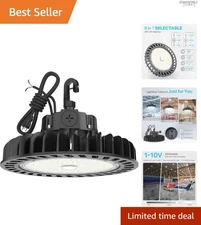 5000K Ultra Bright UFO High Bay Light, 150W with Easy Hook Mount Installation