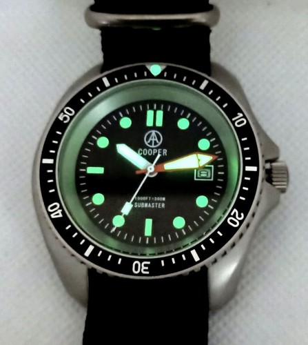 Cooper Submaster 300m Divers Edelstahl Military Navy SBS Uhr