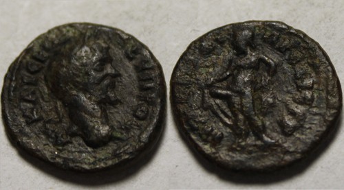 Genuine ancient Roman coin Septimius Severus Nikopolis ad Istrum Moesia Priapus