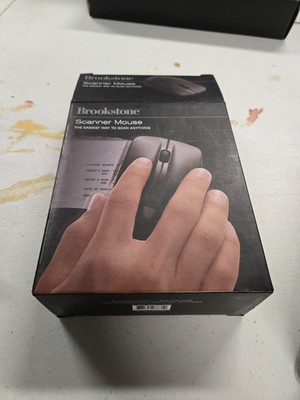 Brookstone Scanner Mouse USB (Scans Docs, Photos, Receipts New..see  description