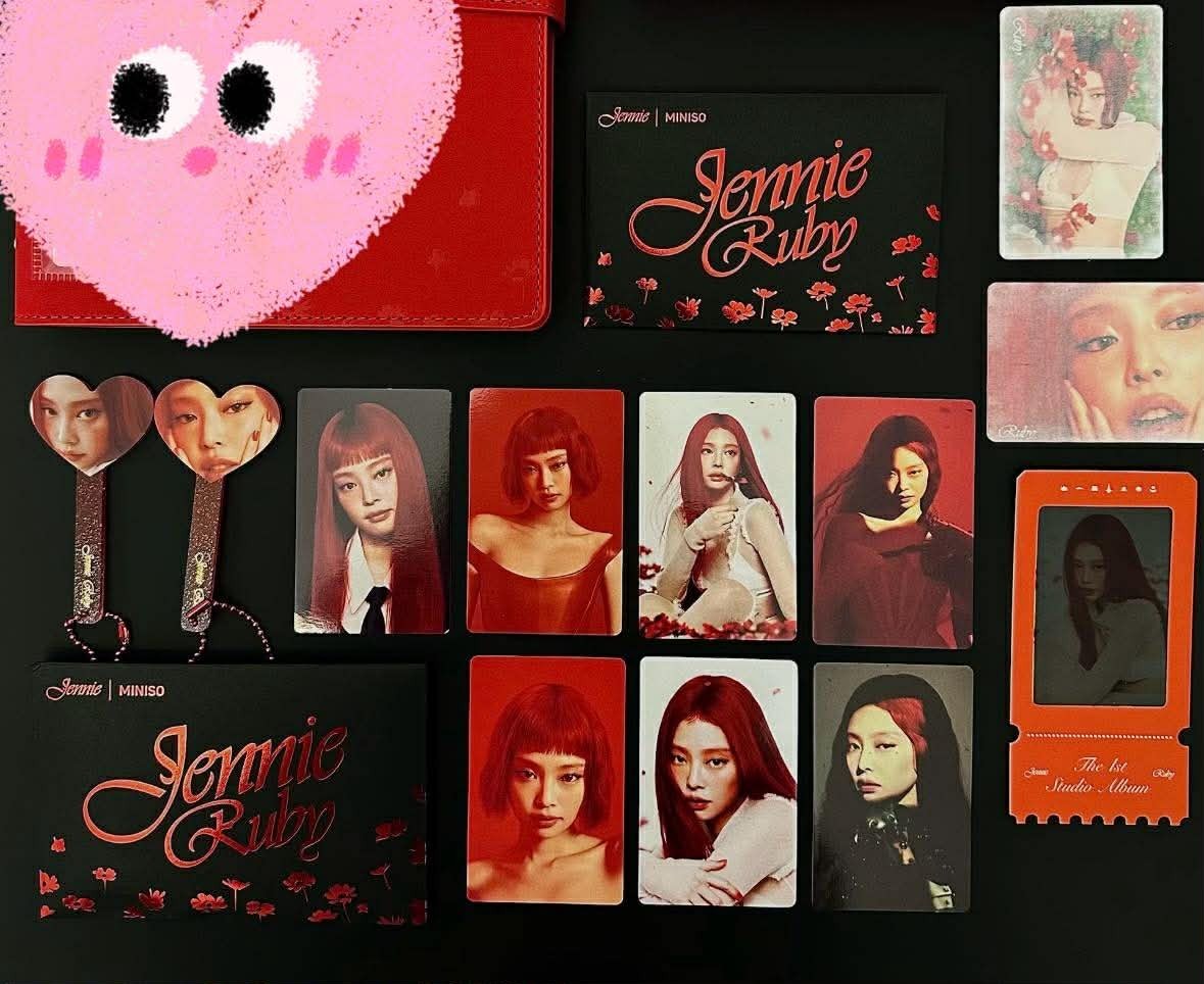 【公式】BLACKPINK JENNIE RUBY 特典トレカ BLACKPINK JENNIE OFFICIAL RUBY MINISO POP UP STORE PHOTOCARD SET