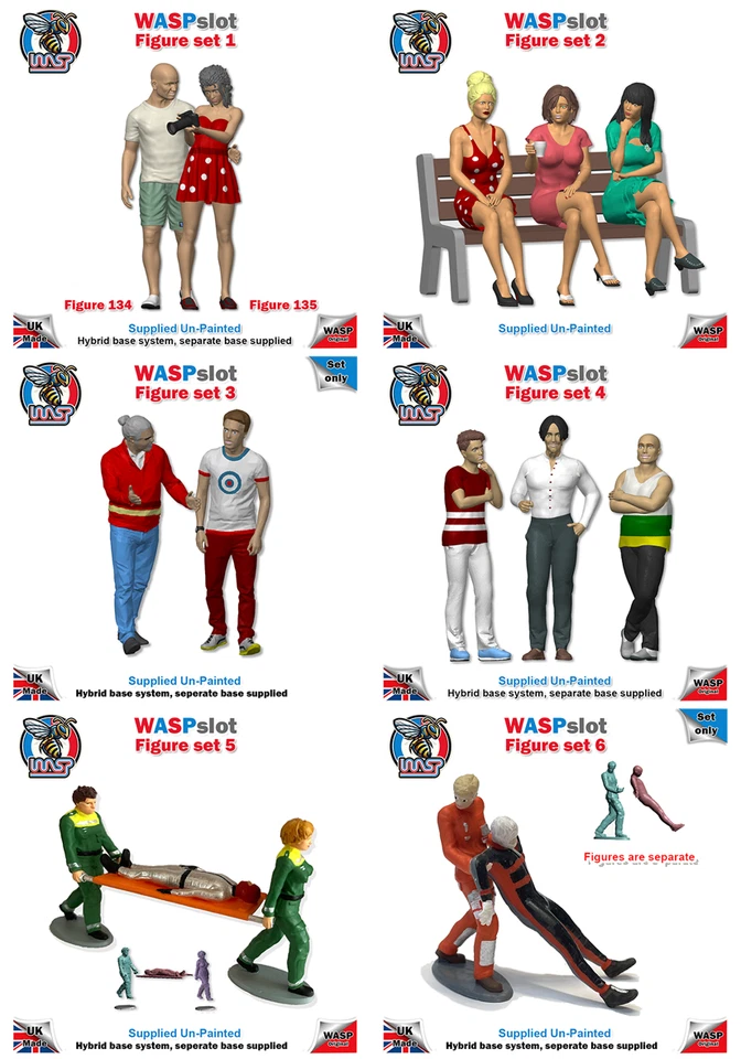 Figure Sets 1 to 60 - 1/32 scale, WASPslot, groups, spectators, people - image 2 of 4