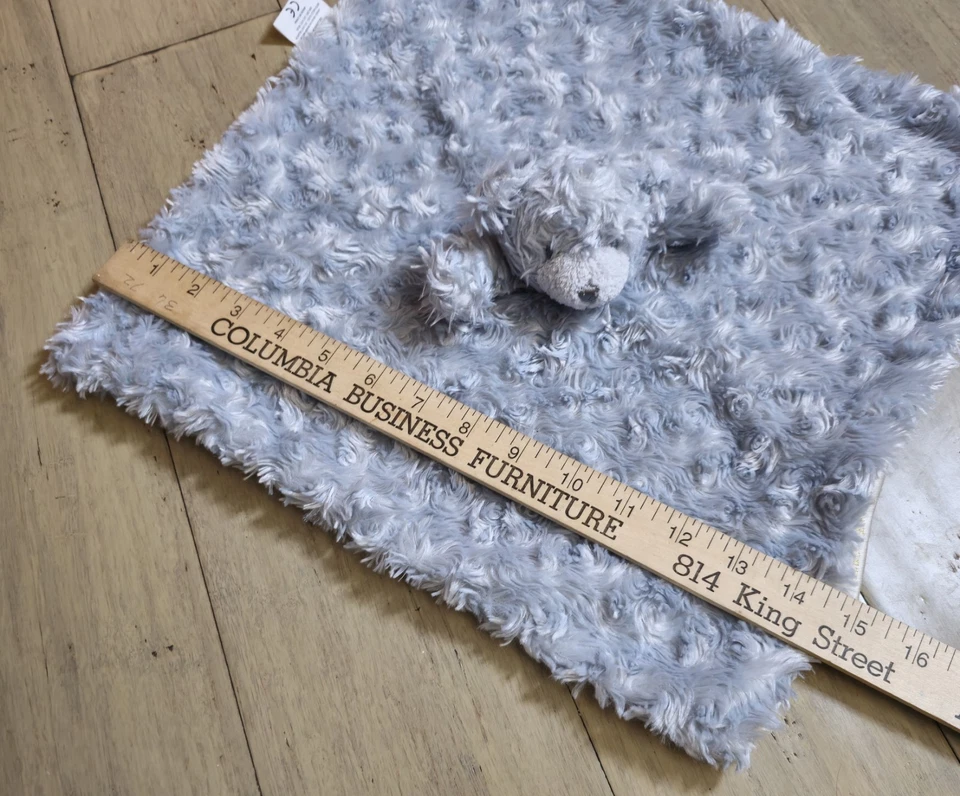 Одеяло защитное Blankets and Beyond Slate Gray Bear Lovey Curl Swirl 14 X 14 дюймов - Изображение 4 из 4