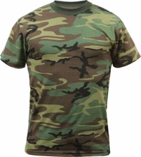 Rothco Mens Camo Short Sleeve Tactical Military T-Shirt (Choose Sizes)