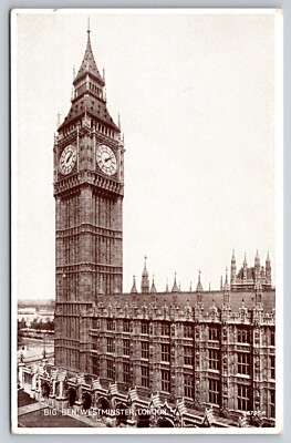 Postcard England London Westminster Big Ben Clock Valentine's 40G