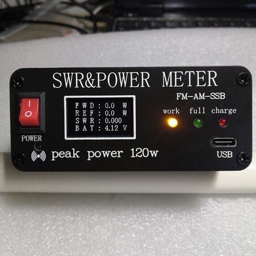 FM AM CW SSB 1,8 MHz-50 MHz SWR Misuratore di potenza di picco 120 W PWR Misuratore SWR - Foto 5 di 6