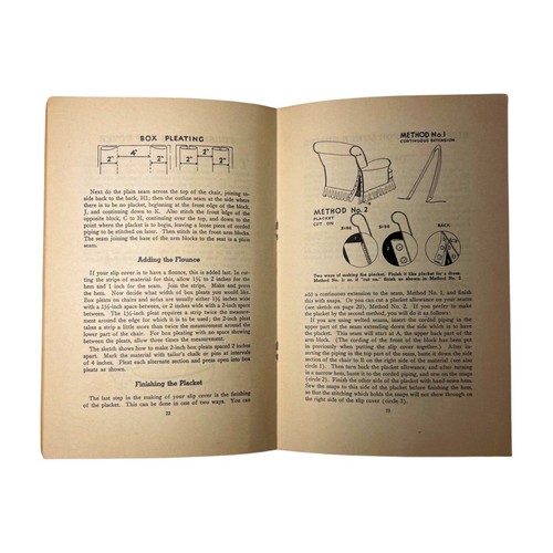 1940 Home Institute Self Help Booklet Making Slip Covers Successfully - Picture 2 of 2