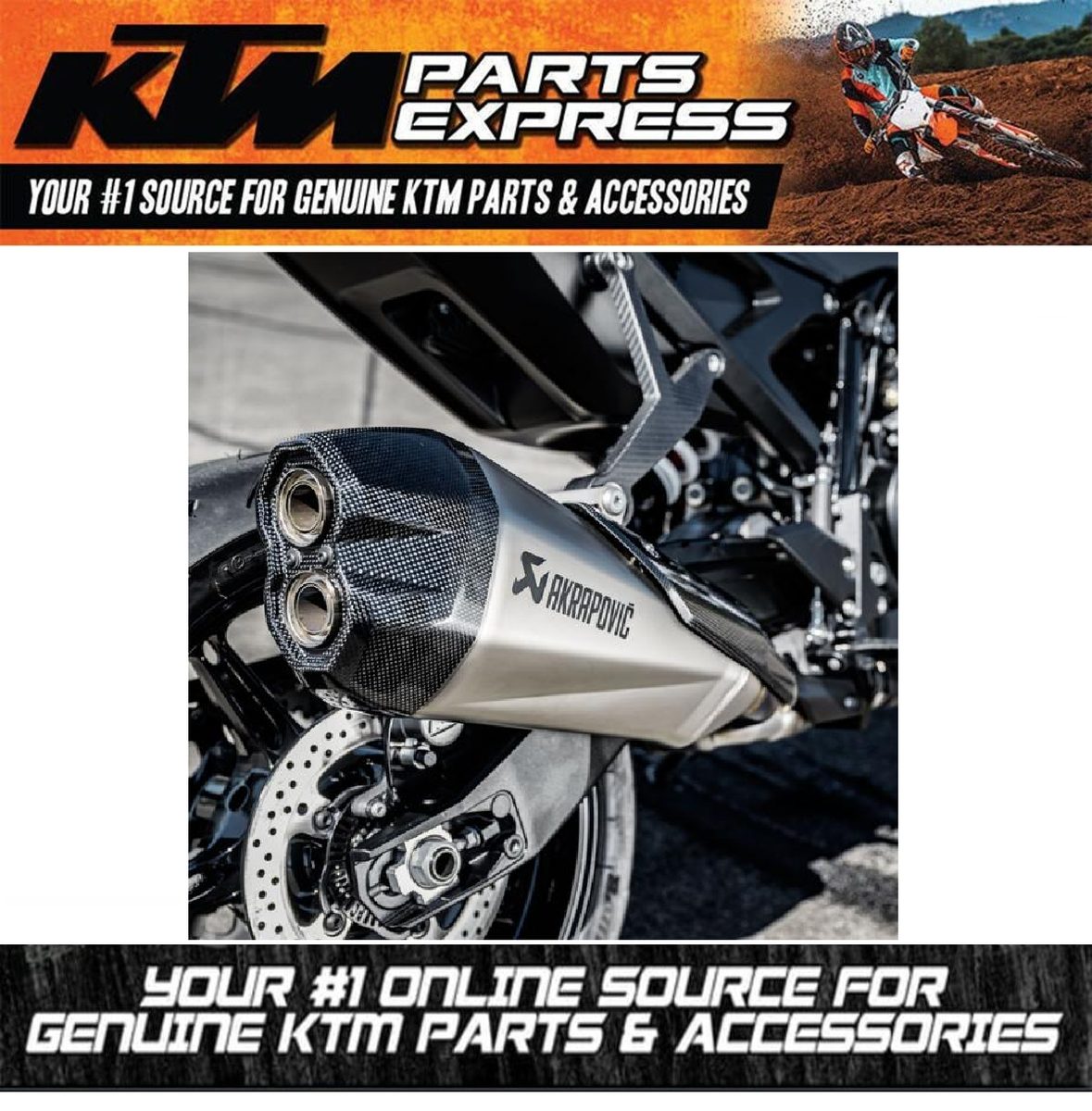 KTM DUKE Akrapovic ステンレスマフラー NEW KTM AKRAPOVIC 