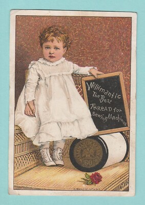 WERBUNG / AMERICANA - WILLIMANTIC THREAD - UM 1900