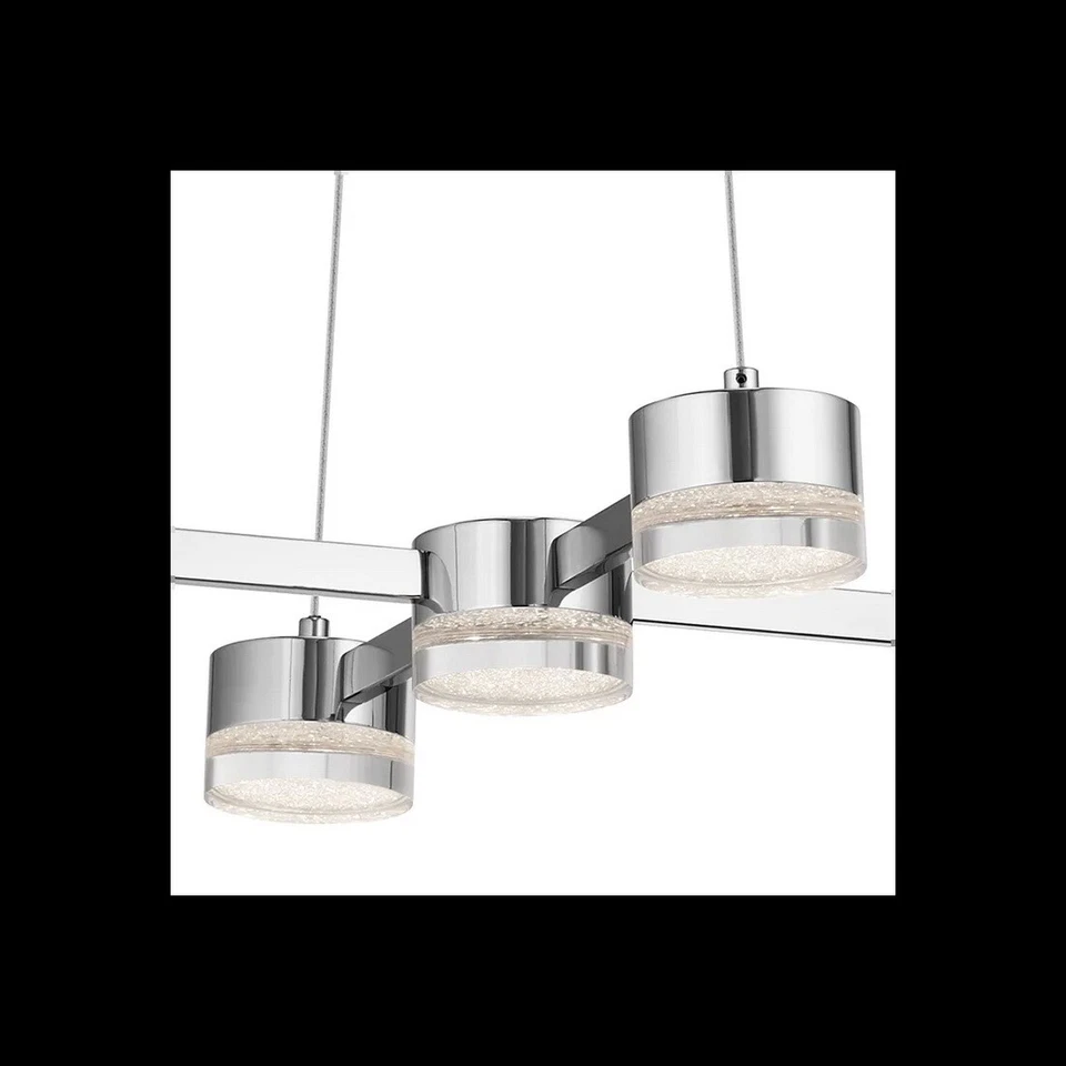 Colgante/Lámpara de araña Avenza LED cromada 5 luces $867 Foto 2 de 2